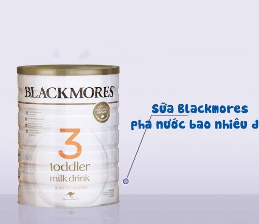 Nhiệt độ pha sữa Blackmores chuẩn