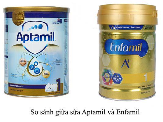 Sữa Aptamil và Enfamil, giữa hai loại trẻ nên dùng sữa nào?