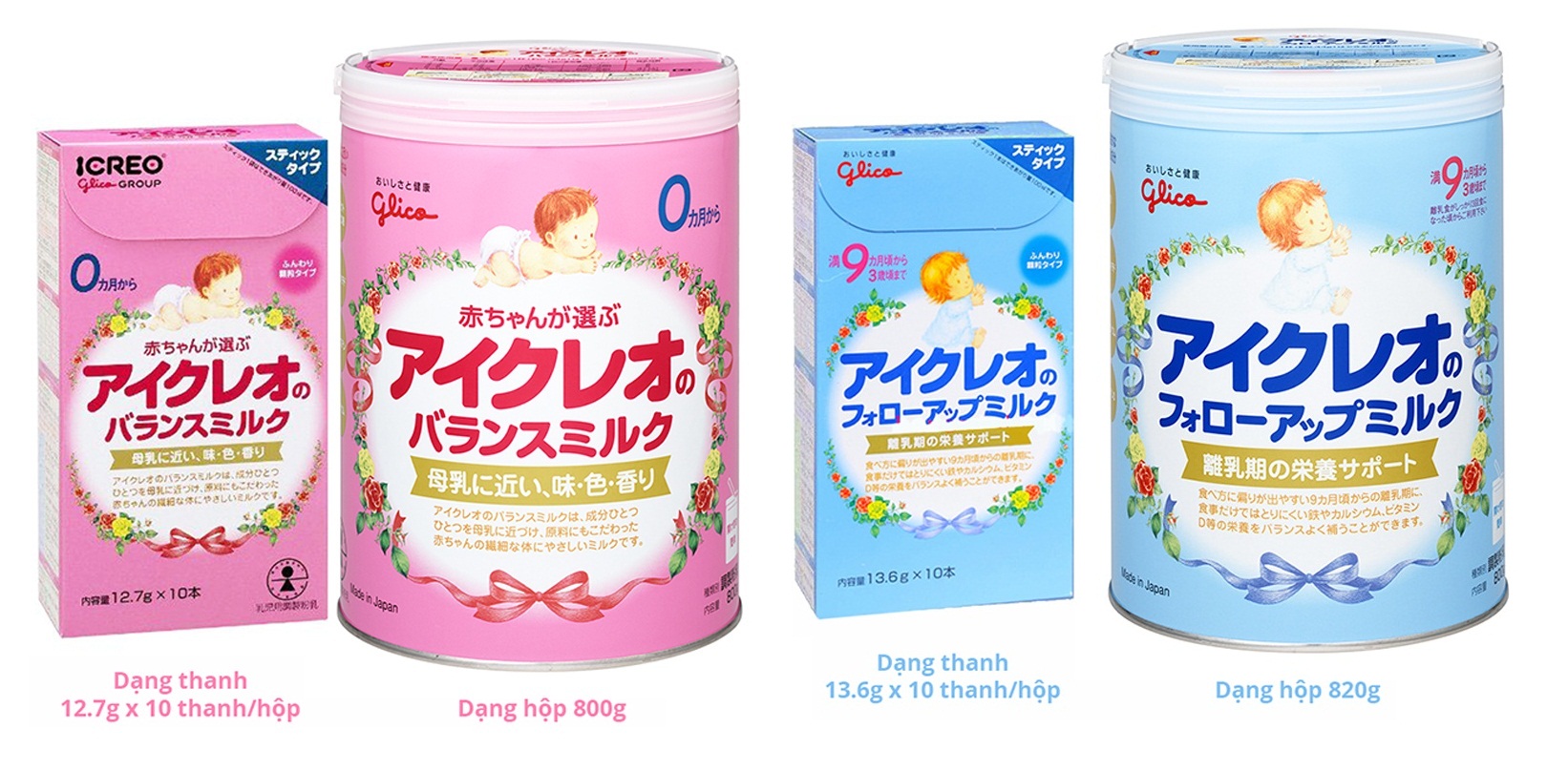 So sánh sữa Glico và sữa Meiji loại nào tốt hơn cho bé?